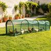 Safe Poultry Enclosure for Outdoors Foldable Chicken Tunnel, Portable Run, Instant Setup, Predator Netting Proof Run Outdoor Yard Protection