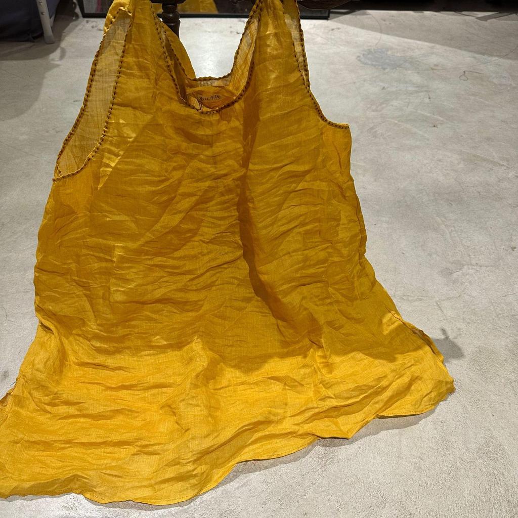 Johnature Woman Summer Vintage Solid Color Waistcoat Fashion Chinese Style Casual Retro Personality Tops