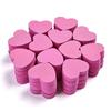 50Count Mini Nail Files with Soft Sponges Texture Heart Design Double Sided Buffers for Quick Manicure Travel Essential