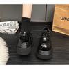 Women Retro Loafers Spring Increase Thick Sole Shoes Lace Up Outdoor Work Platform Shoes