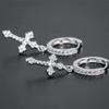 Cross Earrings For Women, Fashionable And Exquisite Design, High-End And Versatile Temperament Earrings Accessories