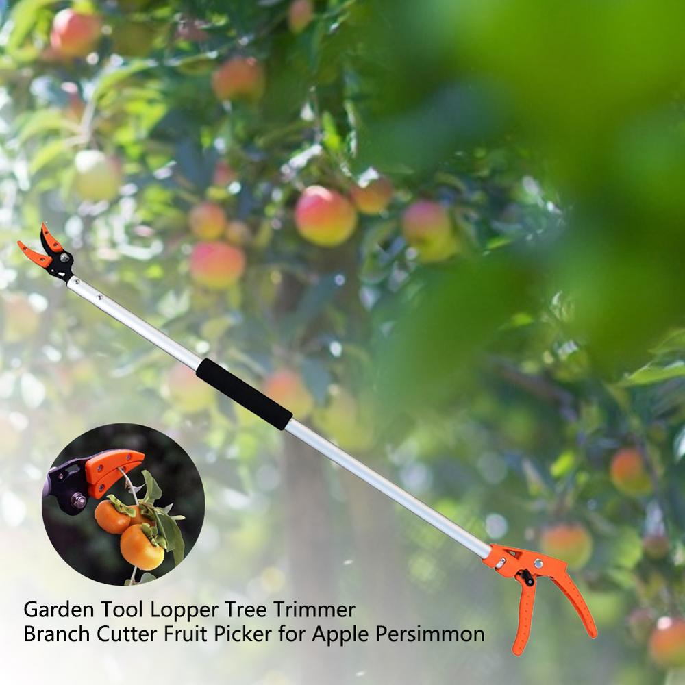 Pole Pruners High Branch Pruning Telescoping Pole Tree Pruner Cut And Hold Fruit Picking Scissors For Trimming Hedges Shrubs