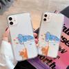 Cartoon Niedliche Angelkatze Handyhülle Für Iphone 17 Air 16 15 Plus 14 13 12 11 Pro Max Transparent Weich Schutzhülle Flexibel Schönheitsabdeckung