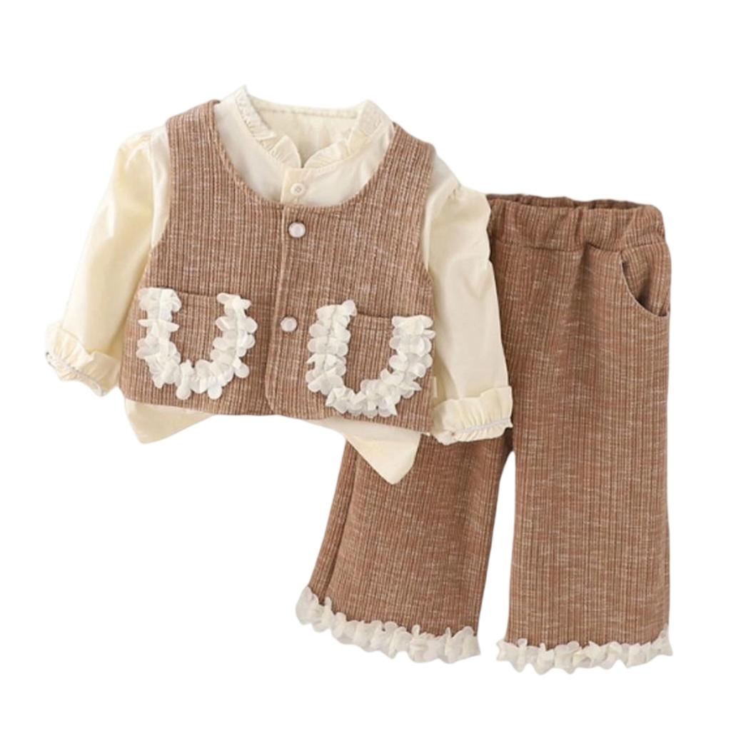 Dětská ležérní souprava s dlouhým rukávem, pohodlné každodenní oblečení