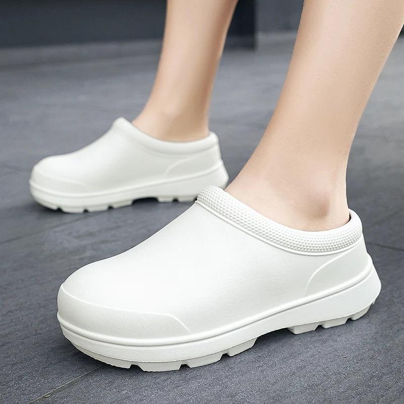 Men Women EVA Chef Shoes Non-Slip Waterproof Nurse Shoes Oil-Proof Shoes Comfortable Workers Shoes High-Quality Outdoor Water