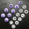 1 Set Purple Cream Syringe Food Grade Durable DIY Multi Discs Cake Decorating Injector