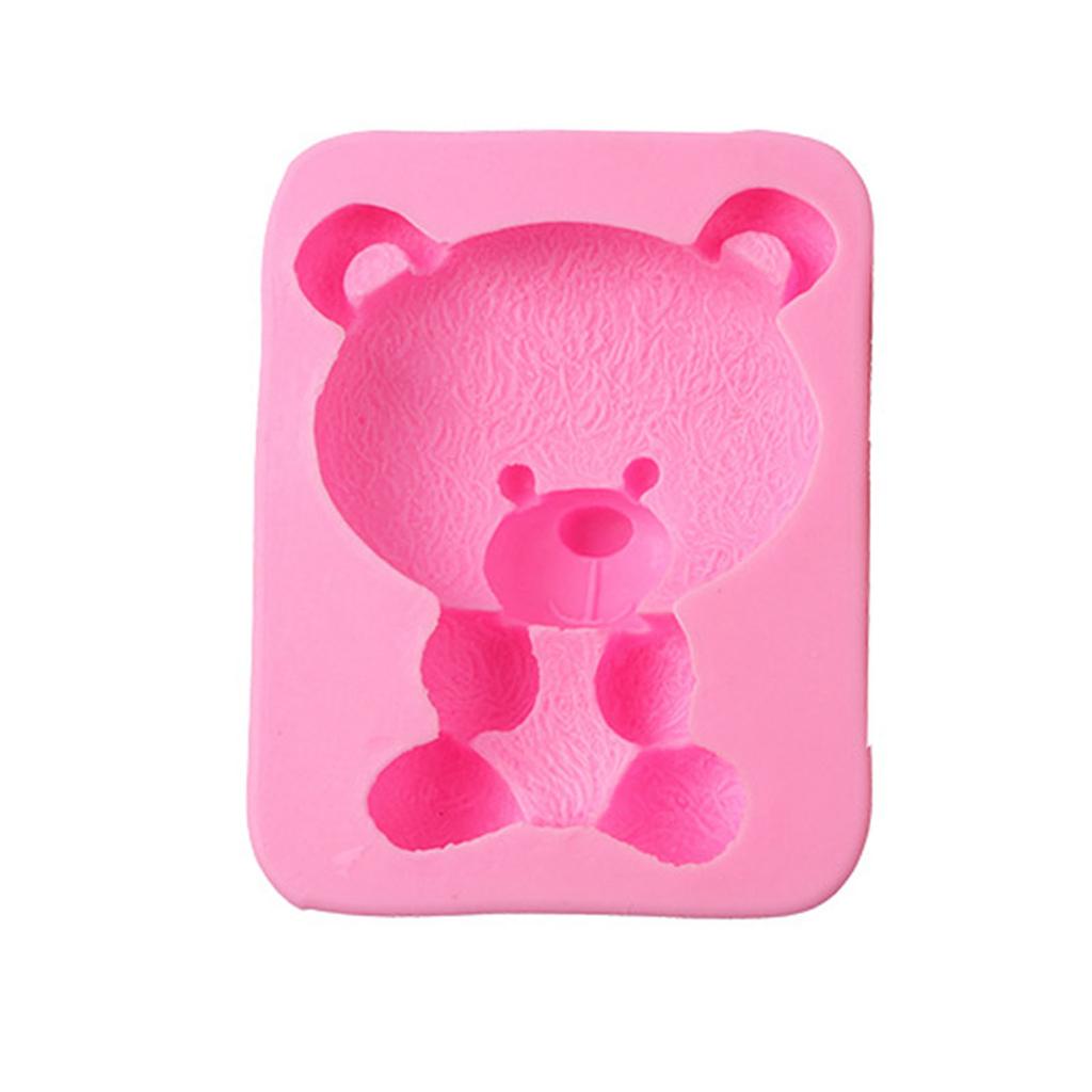 Silicone Fondant Molds Chocolate Mould Silicone Cake Moulds Bear Shaped Silicone Material Baking Gift for Baking Lover