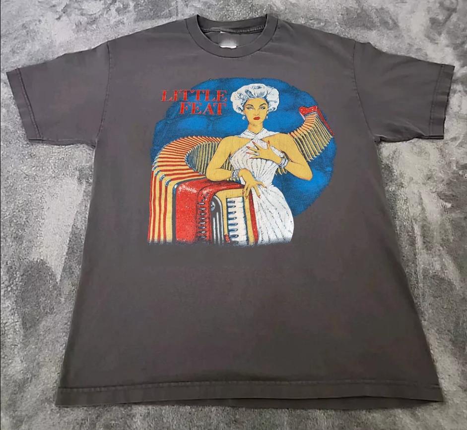 Little Feat Business As Usual Tour Charcoal Grey T-shirt size S-5XL XL