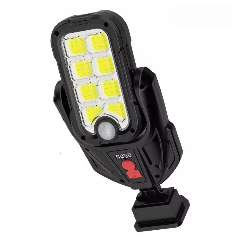 

Многоугольный регулируемый на солнечной батарее настенный светильник с датчиком движения, 3 режима освещения, двойная солнечная/USB зарядка для улицы, патио, сада COB-1PC