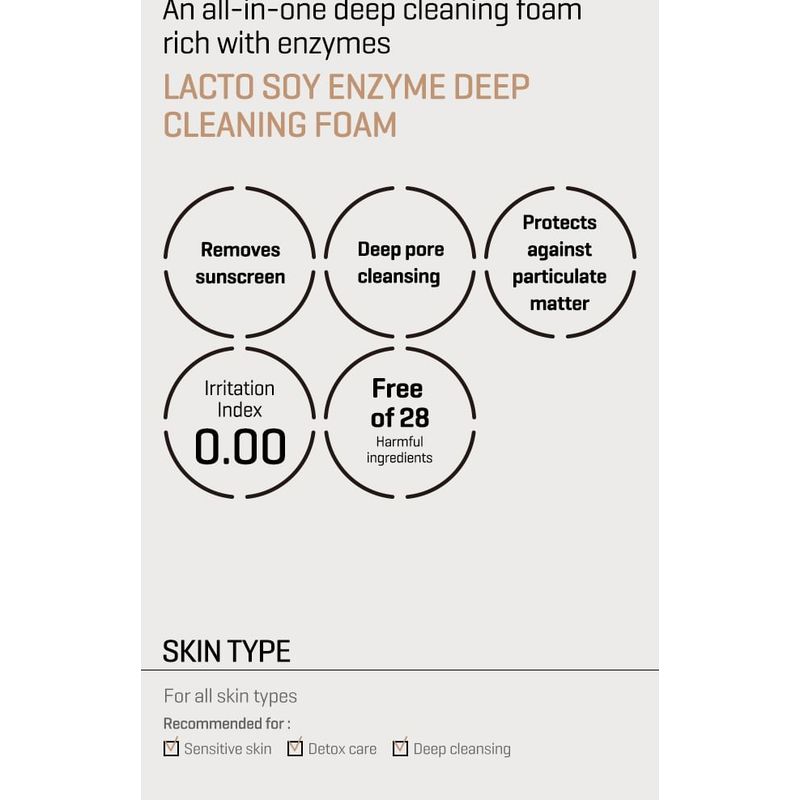 SOME BY MI - Lacto Soy Enzyme Deep Cleansing Foam