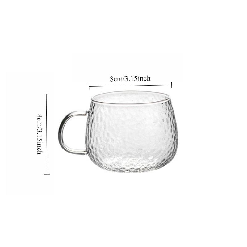 Elegant Glass Cups Transparent Drinking Glasses Cocktail Glass Household Coffee Cup Water Bottle Party Tea Cup New Year Gifts 1pcs