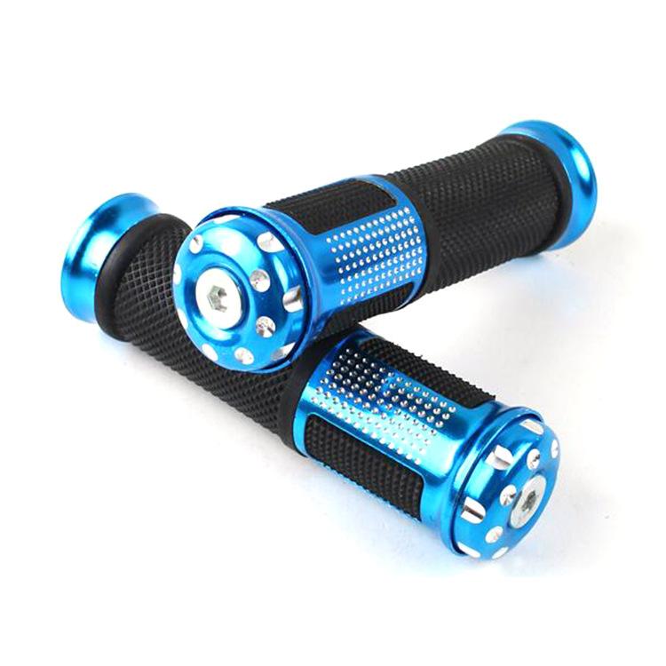 Poignées de guidon universelles en caoutchouc pour moto 7/8 pouce Poignée d'accélérateur de moto Embouts de guidon Convient pour Vélo de sport