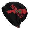 Moroccan Flag Bonnet Hats Autumn Winter Outdoor Skullies Beanies Hats Morocco for Unisex Women Summer Thermal Elastic Caps