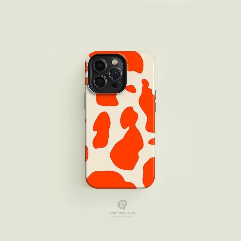 

luxury Clmj Koi Pattern Orange Phone Case for iPhone 16 15 14 13 12 11 Pro Max Plus Luxury Magnetic Double-layer Cover iPhone 11