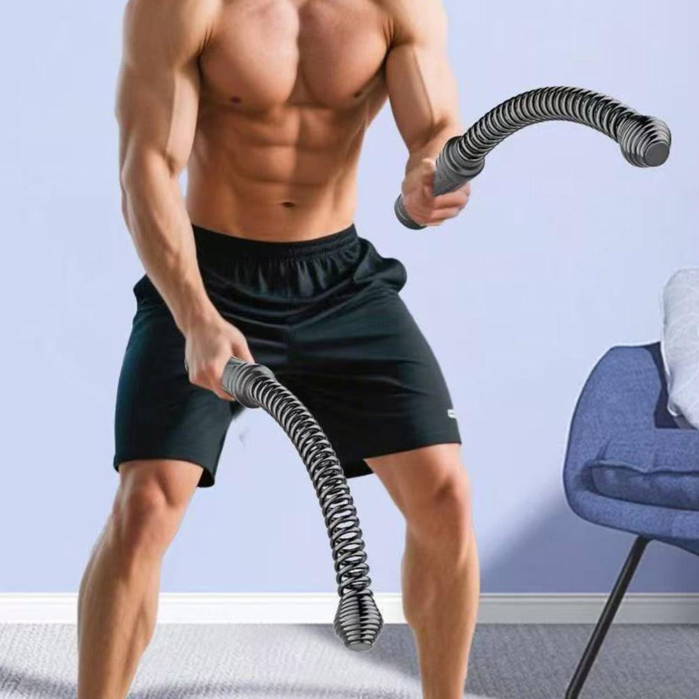 Spring Steel Hand Exerciser Cordless Battle Rope Secure Grip Weighted Equipment Noise-less For Living Room Park Yard Travel|