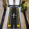 Airplane Runway Printed Carpet Traffic Road Runway Long Carpet Corridor Farmhouse Living Room Bedroom Decorative Floor Mat