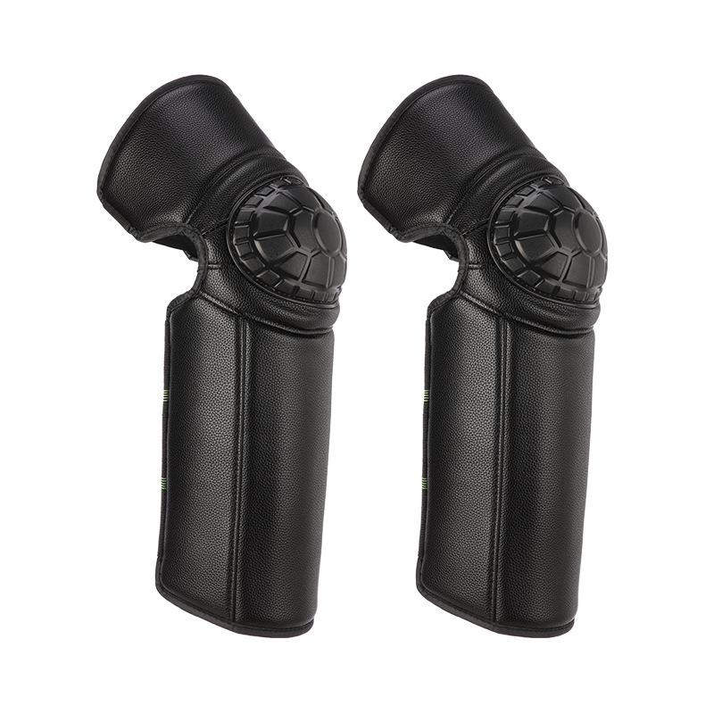 Winter Motorcycle Kneepad Warm Windproof Thickened Plush Leg Guards for Cold Weather Riding Protection