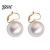 Eye-catching Earrings 1 Pair Faux Pearl Dangle for Women Gold