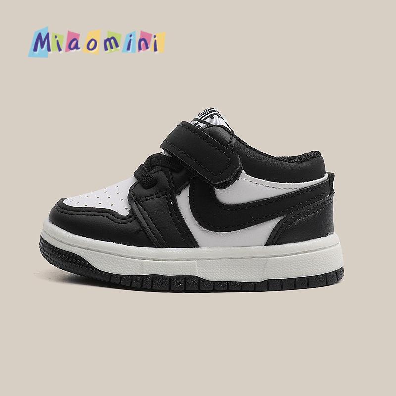 2025 Spring/Autumn Kids' Skate Shoes: White Korean-Style Sports Sneakers for Boys and Girls