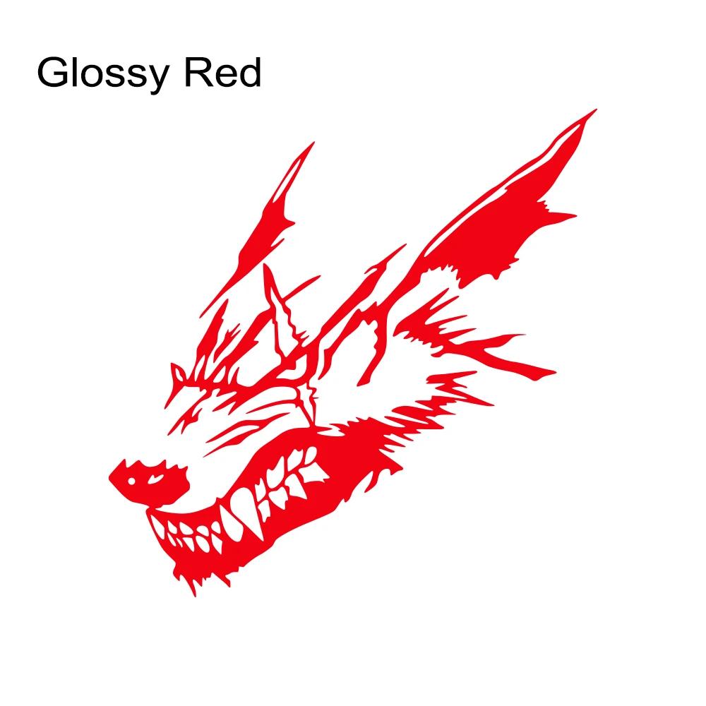 Car Stickers Wolf Head Pattern Vinyl Decal Waterproof Personalized Art Sticker Body Window Door Auto Exterior Decor Accessories
