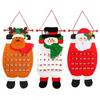 Creative Santa Claus Elk Non Woven Christmas Countdown Calendar Christmas Home Decoration Christmas Countdown Calendar Decor