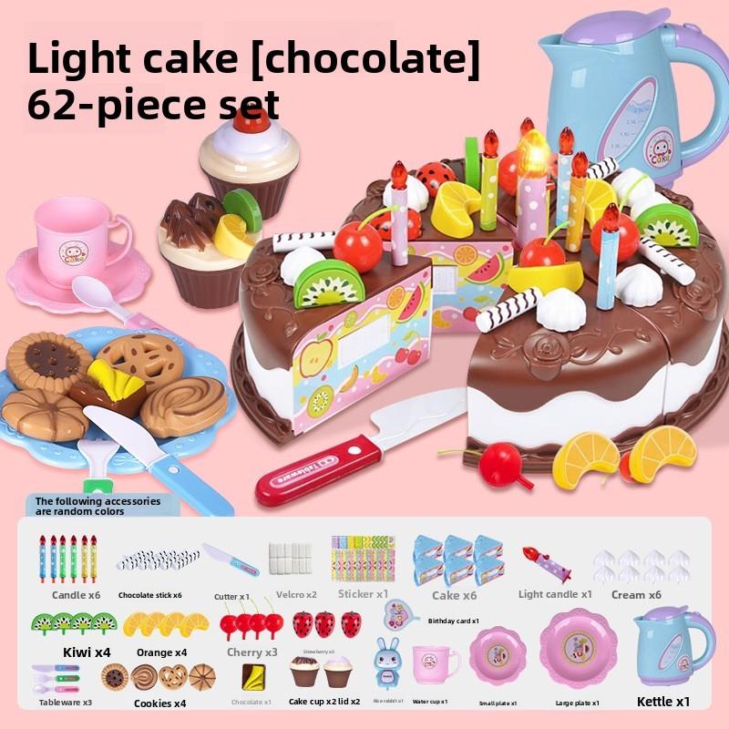 Play Children Imaginative Kitchen Toys Cutting Sensory Features Development