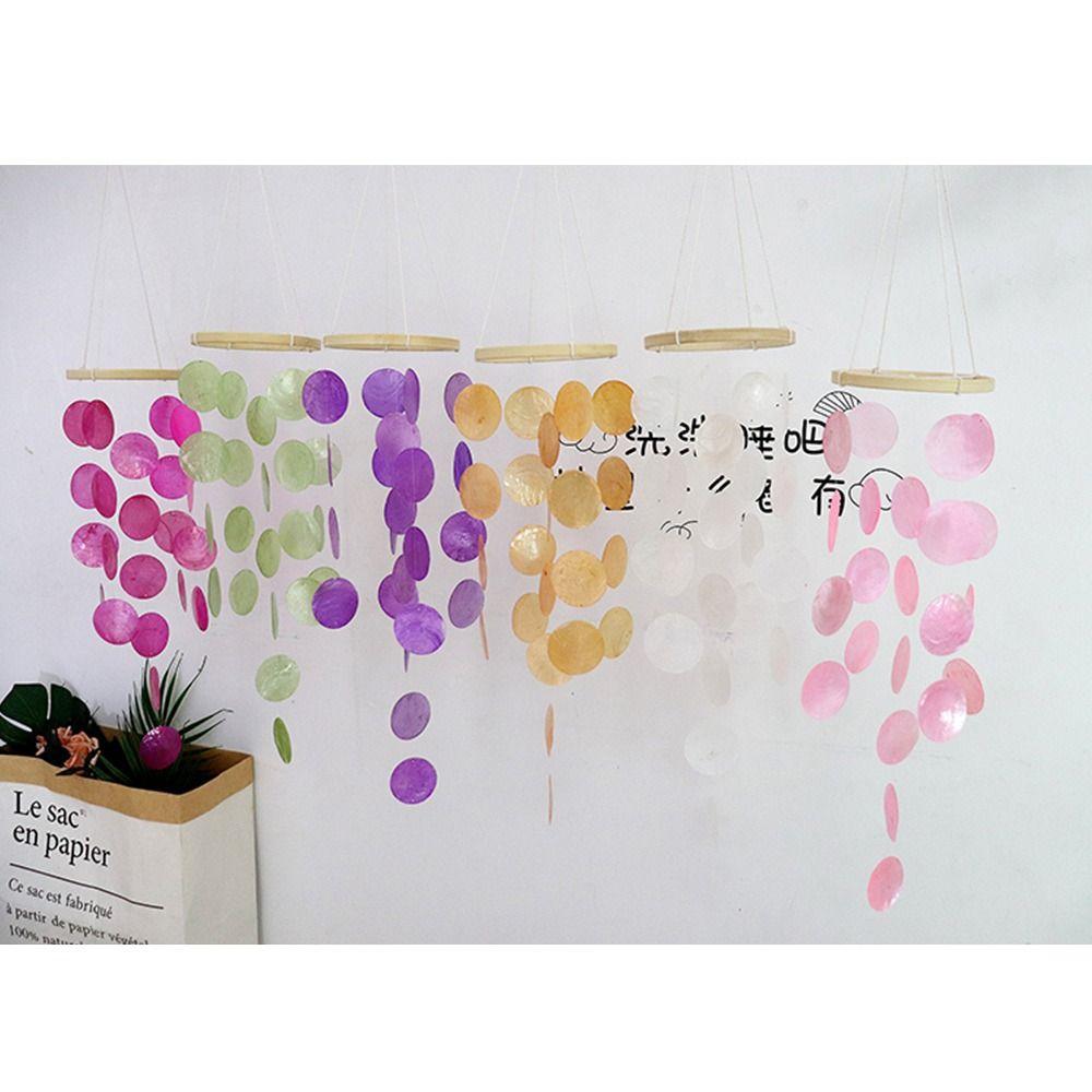 Home Decoration Shell Wind Chime Natural Shell Dream Catchers Ornament Garden Wind Chimes  Home
