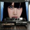 LISA Wall tapestry, aesthetic printed fabric blanket, suitable for bedroom, living room, and home decor.