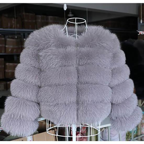 Winter Women's Fashion Fluffy Furry Jacket Coat That Brightens Skin Tone
