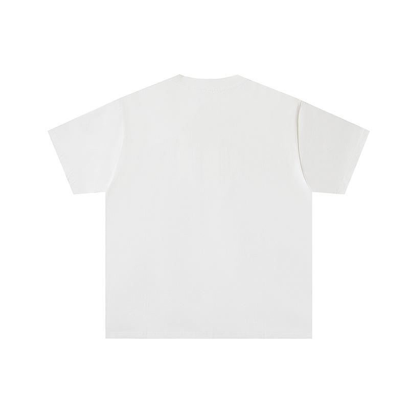 Camiseta Oversize de Verano para Hombre 2026, Estampado de Pantera Rugby Fútbol Hip Hop Street Manga Corta con Letra de Pedrería
