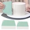 Portable Soft Head Cake Scraper Flexible Plastic Cake Spatula Icing Tool Household Baking Tool