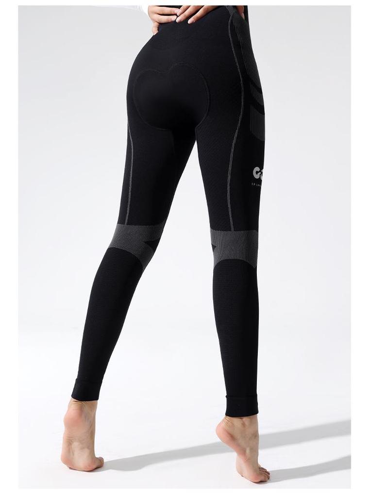 Women's Spring/Autumn Three-Layer Padded Cycling Bib Pants - Dynamic Series