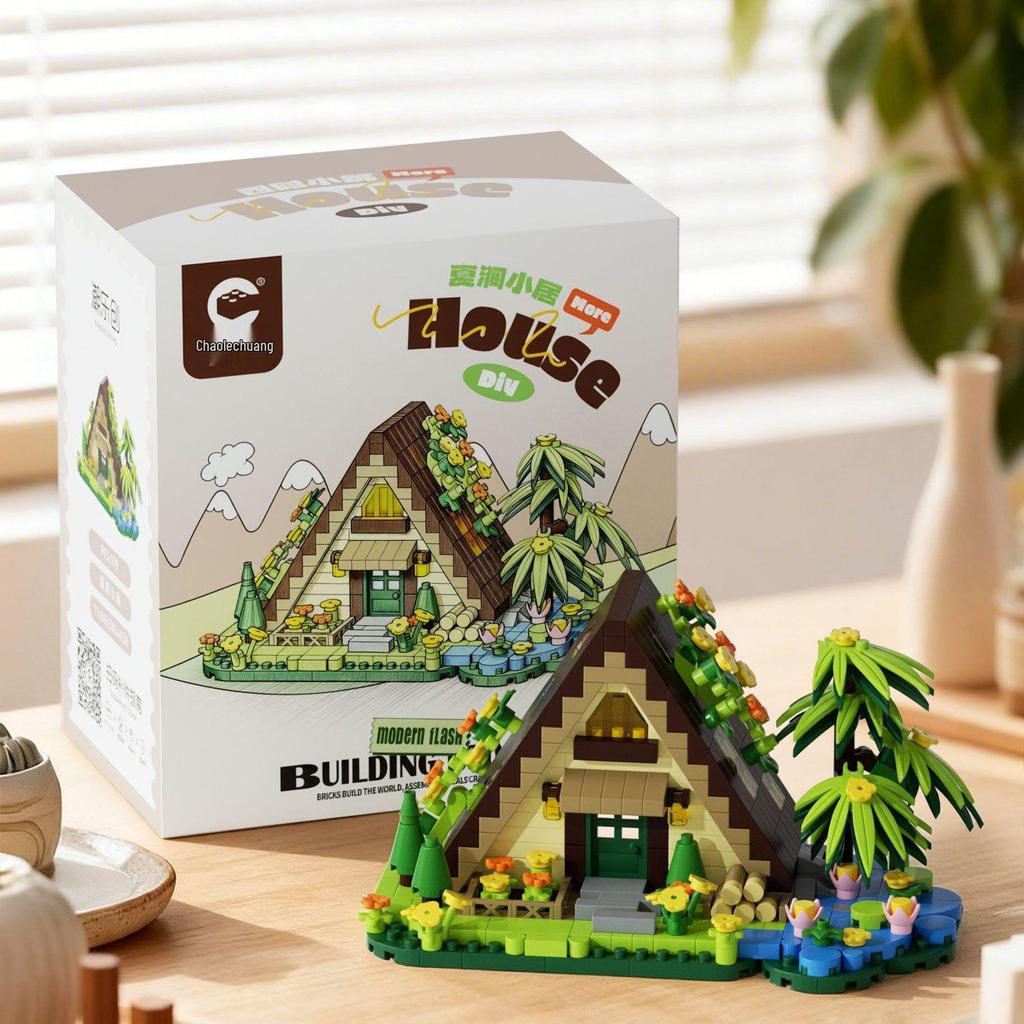 Four Seasons Building Blocks: Spring, Summer, Autumn, Winter Small House Set - Educational Toys for Children