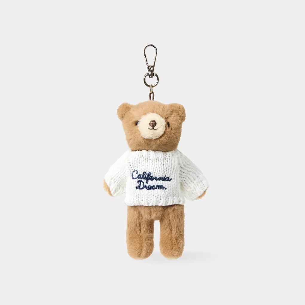 Whoau Steve Fluffy Bear Keychain / WHAWF4921A