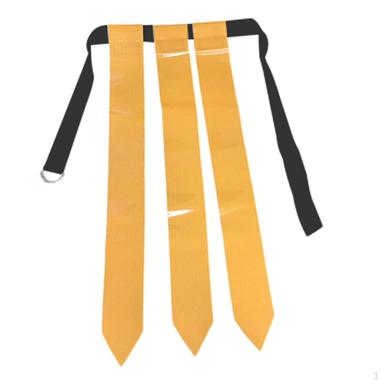 

Футбольный пояс с флагом, американский пояс с 3 флажками для профессионального регби жёлтый