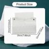 Tissue Box Cover Modern PU Leather Holder for Vanity Tabletop Bedroom Brown