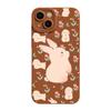 Ins Wind Flower Rabbit Applies To iPhone15/16 Mobile Phone Case Apple 14 Fresh 13 Eyes 12 Matte 11 Sets
