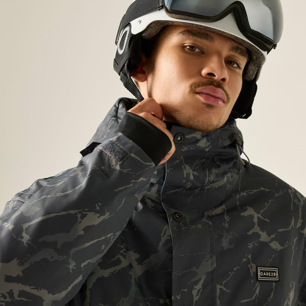 Mens Freeride III Cracked Overhead Ski Jacket
