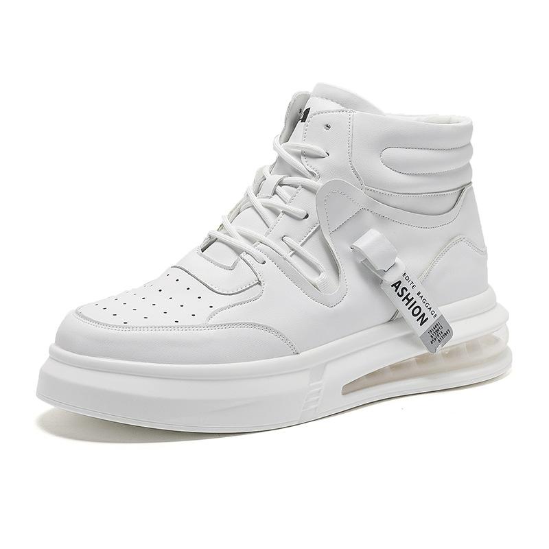 Niche men's shoes autumn and winter white shoes air cushion sports and leisure shoes trendy board shoes personalized versatile Wenzhou shoes