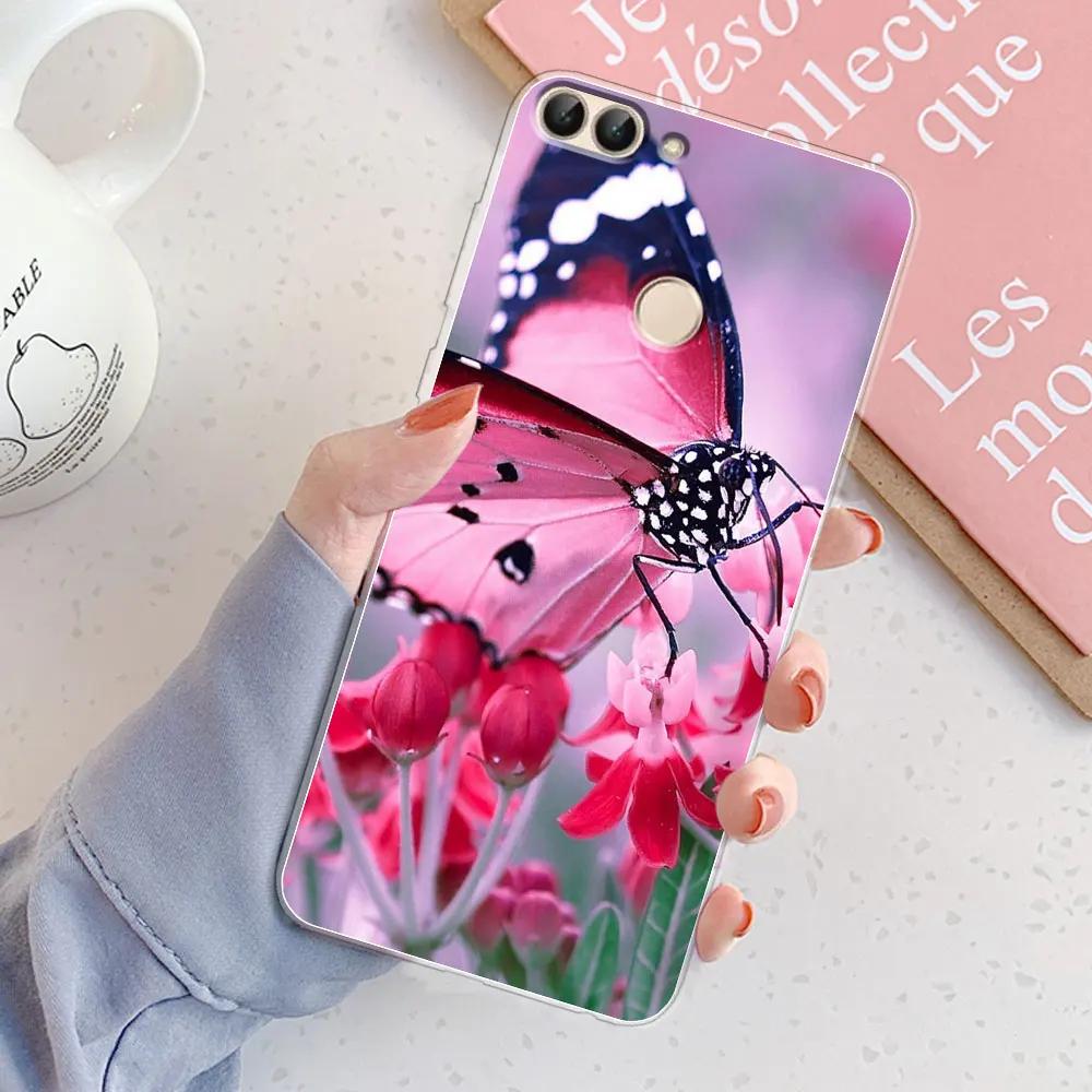 Für Huawei P Smart Hülle Cover FIG-LX1 PSmart 2018 Schickes Mädchen Marmor Silikon Klare Handyhülle Für Huawei PSmart 2018 Bumper Coque
