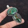 Cuprite Chrysocolla Pendant 925 Sterling Silver Pendant Gemstone Jewelry Vintage Pendant Handmade Ethnic Pendant Gift For Mom Dainty Jewelry