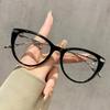 Cat Eye Oval Frame Reading Glasses For Women Blue Light Blocking Presbyopia Glasses Unisex Ultralight Far Sighted Eyeglassees