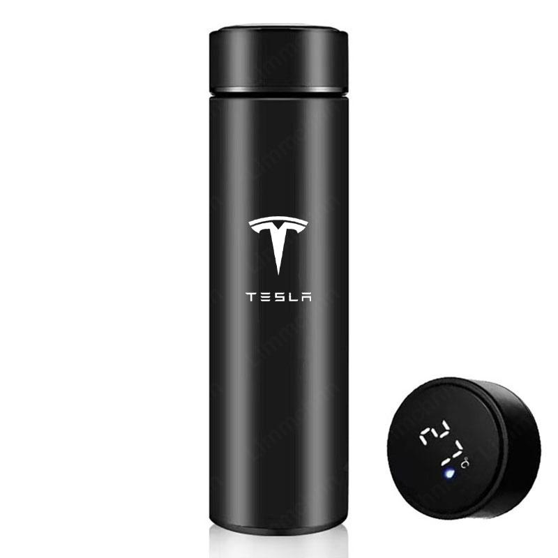 500ML Tragbare Edelstahl-Wasserflasche für Tesla Model 3 Model S Model X Model Y Roadster SpaceX Logo Wasserbecher Reisebecher
