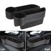 PU Leather Car Seat Gap Storage Box Universal Seat Gap Slit Box with Charging Hole Phone Bottle Keys Holder Box Auto Organizer.