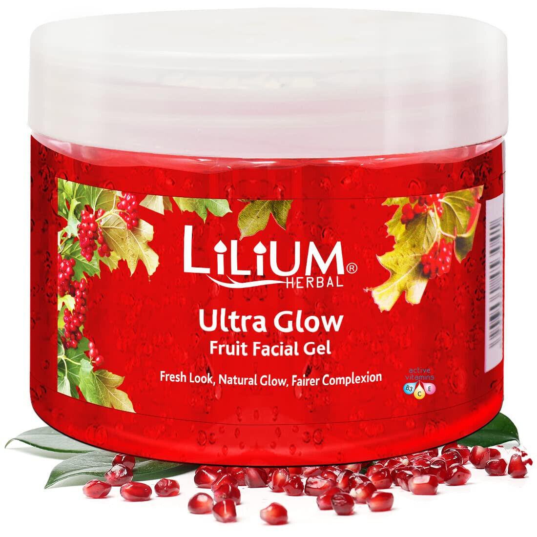 @Lilium Herbal Ultra Glow Fruit Facial Gel For Fresh Look 900g