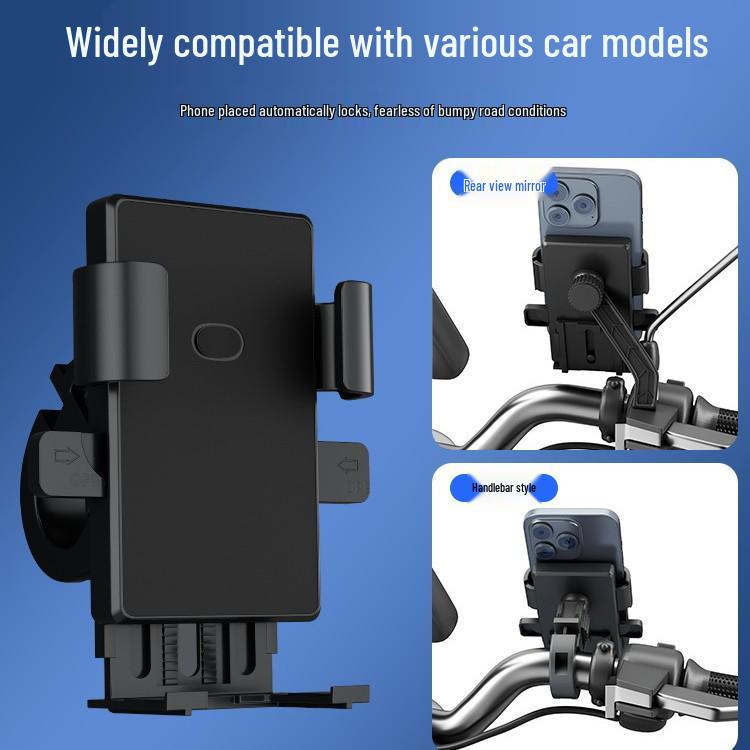 Nový přírůstek: Nárazuvzdorný držák telefonu pro elektrické vozidlo s technologií proti otřesům pro motocykly, 0,05 doprava