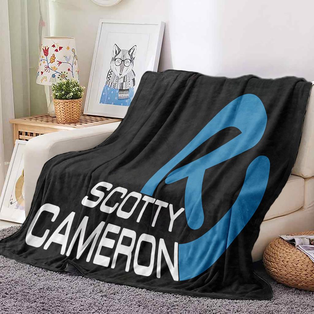 VIKAMA Scotty Camerons Microfiber Printed Blanket Ultra-Soft Short Pile Anti-Hooking Playroom Living Room Blanket