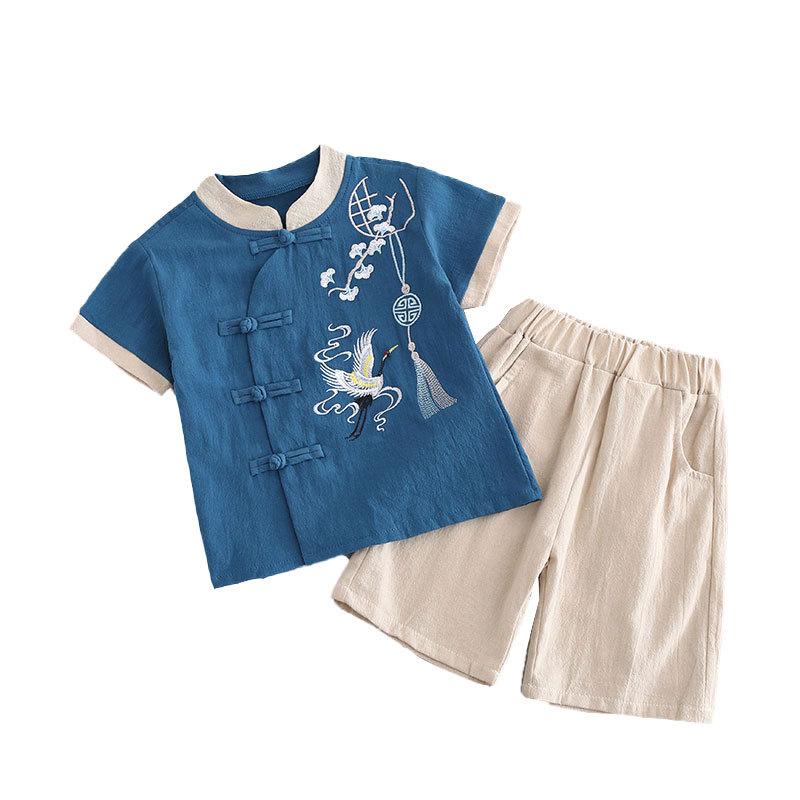 Children's Hanbok Boys Summer Chinese School Uniform Girls Chinese Style Ancient Tang Suit Summer Ancient Style June 1 Performance Clothes