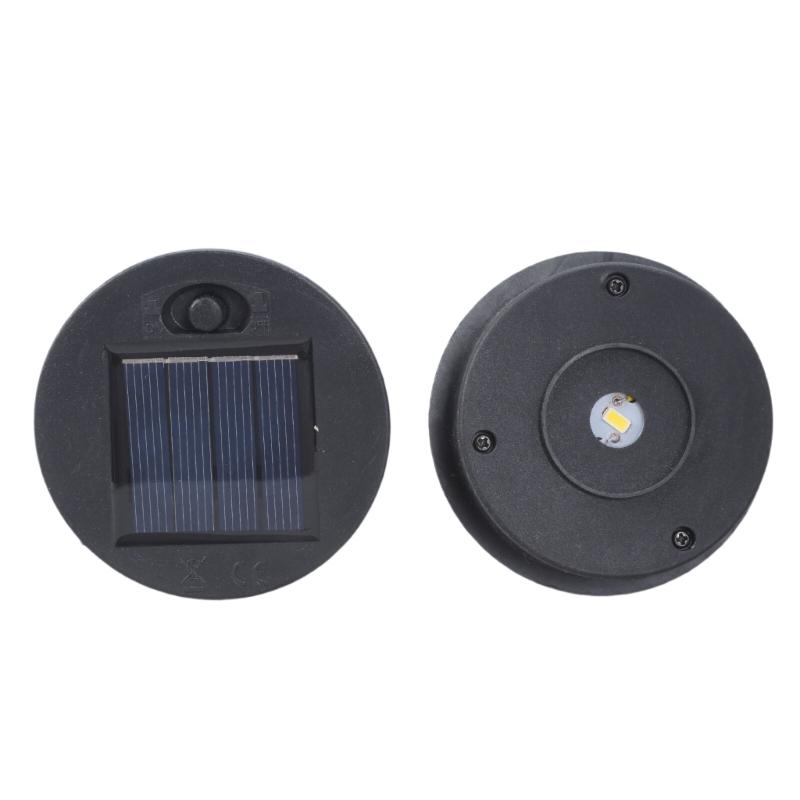 2Pieces Solar Light Replacement Head LED Illuminations Automatic Charging Function for Outdoor Garden Decorative Light