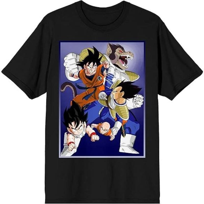 Dragon Ball Classic Casual Style Fashion Unisex 2025 New T-Shirt Summer New Retro Fashion Men's and Women's Streetwear